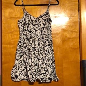 forever 21 black spaghetti strap dress L
